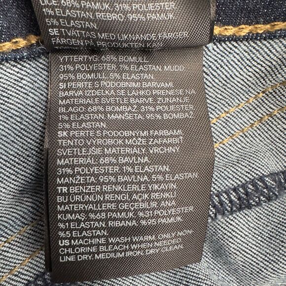 H&M & Demim Blue Skinny Fit Stretch Panel Maternity Jeans Womens Size 6 - Picture 7 of 10